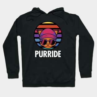 Purride - Retro Vintage Cat Hoodie